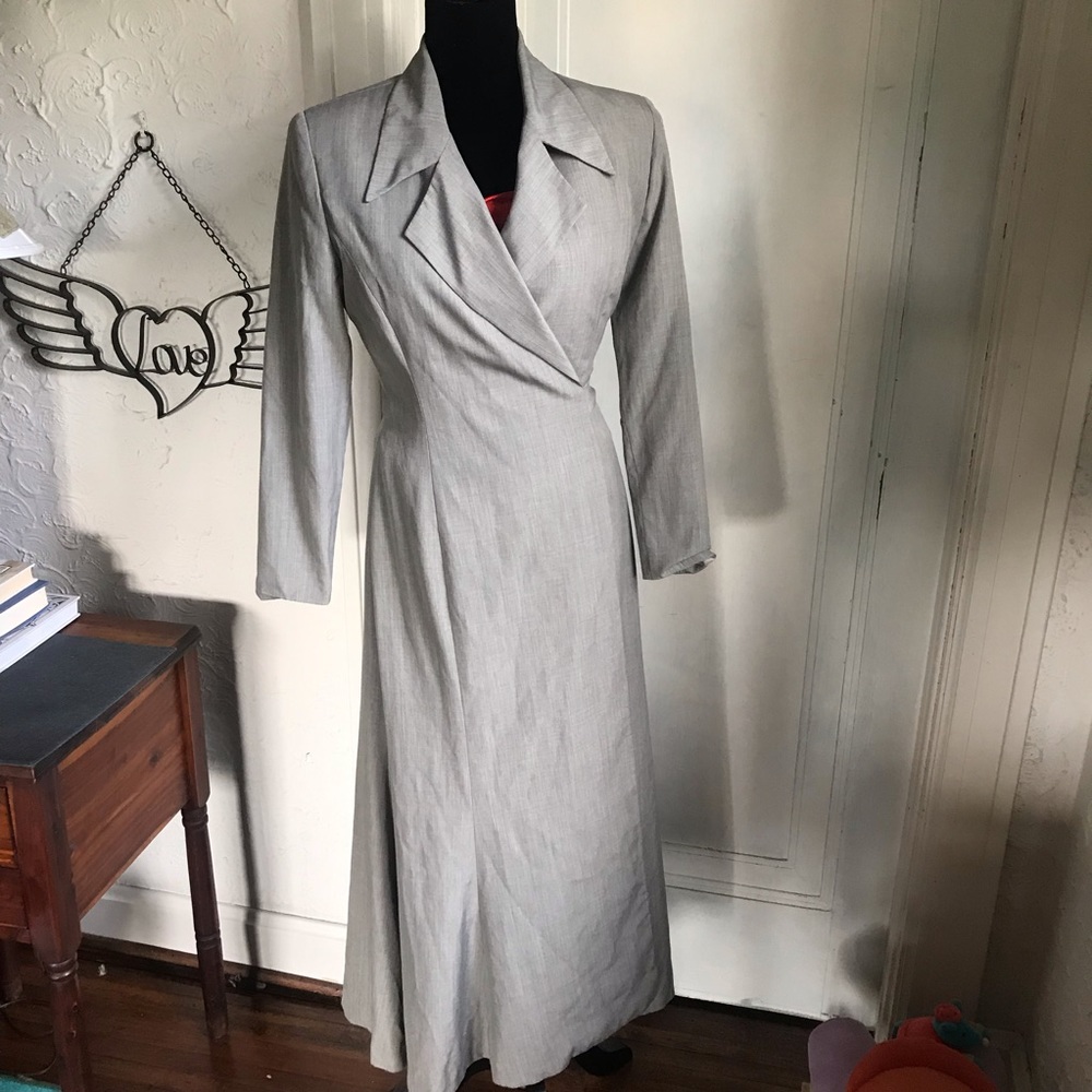 Maxi Wrap dress Tracy Reece trench vintage